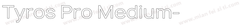 Tyros Pro Medium字体转换